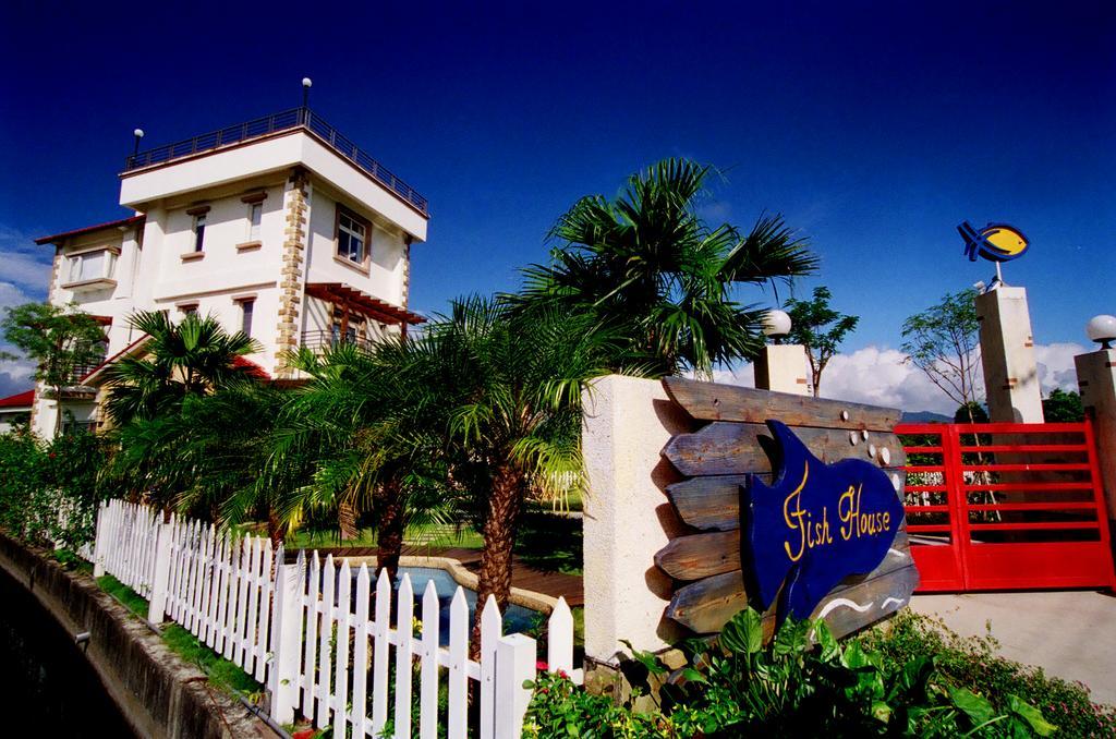 Fish House 宜蘭獨棟別墅 戲水池 生態diy 安農溪自行車 Dongshan (Yilan) Exterior foto